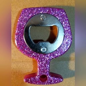 Pink Wine 🍷 Shaped Bottle Opener